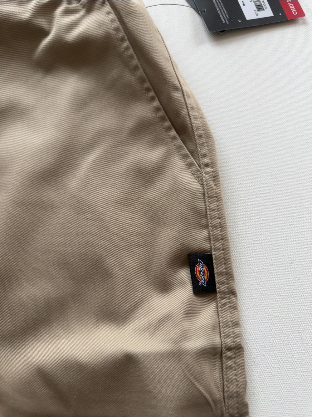 NWT Men's Dickies Classic Khaki Chef Pant DC 16 Tan Elastic Back Waist Size XL - Picture 11 of 15